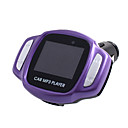 Car MP3 Player With FM Modulator, USB/TF Card Reader, LCD-Purple