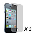Pellicola proteggi schermo per iPhone 4 (3 pezzi)