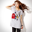 vintage print lange t-shirt