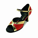 Satin/Leatherette Upper High Heel Dance Shoes Ballroom Latin Shoes for Women More Colors