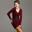 TS Long Sleeve Ruffle Sweater Dress(2 colors)