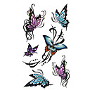 5 piezas de la mariposa del tatuaje temporal a prueba de agua