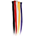 Colorful 25.60" Clip-In Straight Extension Set - 5 Colors