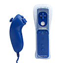  2-in-1 MotionPlus Remote Controller and Nunchuk + Case for Wii (Blue)