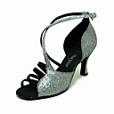 Sparkling Glitter/ Velvet Upper Dance Shoes Ballroom Latin Shoes for Women More Colors