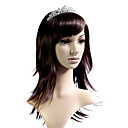 Capless Mid Long 100% Japanese Kanekalon Fiber Chocolate Body Wave Hair Wig