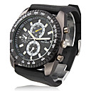Men's New Stylish Black Silicone Sport Wrist Watch
