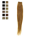 100% Human Hair Machine Made Silky Straight Weft 13 Colors To Choose