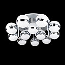 Modern Semi Flush Mount with 12 Lights in Artistic Globe Shade
