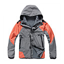 eamkevc - heren triple layer ademend waterdicht ski-jack contrasterende kleur drie-in-een