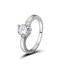 strass de la mode avec bague en alliage chromé