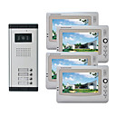 Infrared Video Door Phone System (4 LCD Screens, Easy Installation)