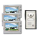 7 Inch Photographed Video Door Phone System (3 LCD Screens, Rain Cover)