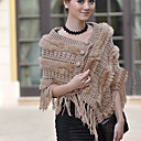 TS Crochet Tassel Rabbit Fur Shawl (More Colors)
