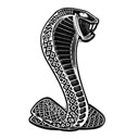 emblema adesivo de carro cobra-