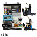 2 Cast Iron Tattoo Gun Kit with LCD Power