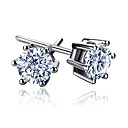 zirconia sterling zilveren oorbellen