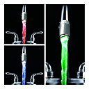  Barrel Shaped Kitchen LED Faucet Light (Plastic, Chrome Finish)