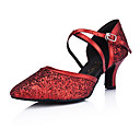 Leatherette/Sparkling Glitter Upper Ballroom Modern Dance Shoes for Women More Colors