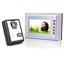 7 polegadas TFT LCD vídeo porteiro com câmera impermeável quadrado (420 TVL)