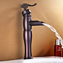Öl eingerieben Bronze antik Wasserfall Waschbecken Wasserhahn (Malerei Finish)