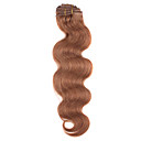 18 inch 9 stuks 100% echt haar lichaam wave clips in hair extensions 11 kleuren verkrijgbaar