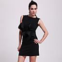 ts ruche taille mouwloze mantel jurk
