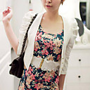 Cropped Cotton Jacket With Ruched Sleeves And Buttons (More Colors)