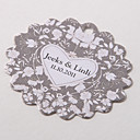 Personalized Scalloped Favor Tag – Heart Pattern (Set of 60)
