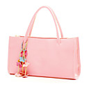 Señora elegante de Leechee pu bolso de mano con flores