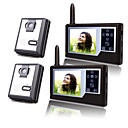 twee draadloze 3,5-inch tft monitor video deurtelefoon met 2 camera's (opnemen, foto)