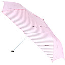 UV Protected Stripes Auto Close Umbrella