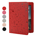 beetje gek meisje patroon pu lederen beschermhoes voor de iPad 2 (verschillende kleuren)