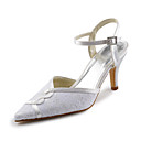 CYRA - Sandalen Bruiloft Satijn Kant