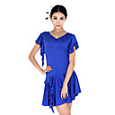 Women's Spandex Latin Dance Dress In Blue
