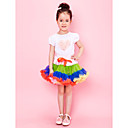 saia menina multicolorida com arcos