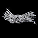 aleación de increíble con diamantes de imitación y perlas tiara nupcial