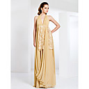 Halter Neck Chiffon With Lace Evening Dress Inspired By Louise Roe At The Emmys