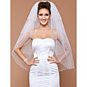Four-tier Tulle Fingertip Wedding Veil With Scalloped Edge (More Colors Available)