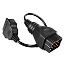 12 pin maschio a 16 pin femmina OBD II / cavo adattatore OBD diagnostica per renault (25cm)