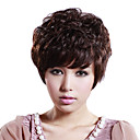 Hand Tied Short Curly Mixed Hair Wig with UVP Antimicrobial Net