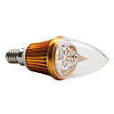 e14 de 3 LED 270-300lm 3w cálido blanco bombilla 220v 3000k