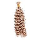 Indian Remy Hair 12 Inch Keratin Pre-Bonded Flat-Tip Curly Hair Extensions Multiple Colors Available
