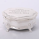 Personalized Silver-plated Tutania Delicate Jewelry Box