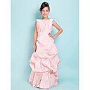 A-line Square Floor-length Taffeta Junior Bridesmaid Dress