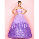 Ball Gown Sweetheart Sweep/Brush Train Tulle Evening/Prom Dress