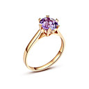 Luxurious Classic Ladies' Amethyst Ring (More Materials)