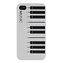 Unique Printing Protective Back Case for iPhone 4 - Piano Image