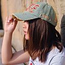 Letter Patch Denim Fabric Baseball Cap