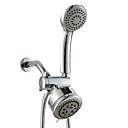 cartouche sur le troisième rapport d'économie d'eau rond chromé ensemble robinet de douche